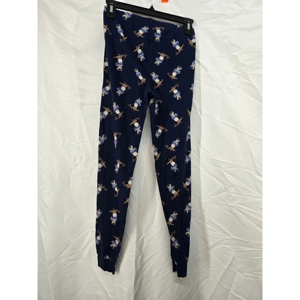 Polo Ralph Lauren Kids Navy Skiing Bears Pajama Pants Size 12‎